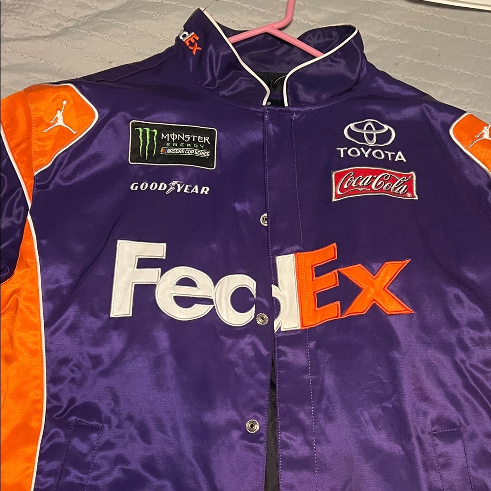 Denny Hamlin FedEx racing jacket- size L